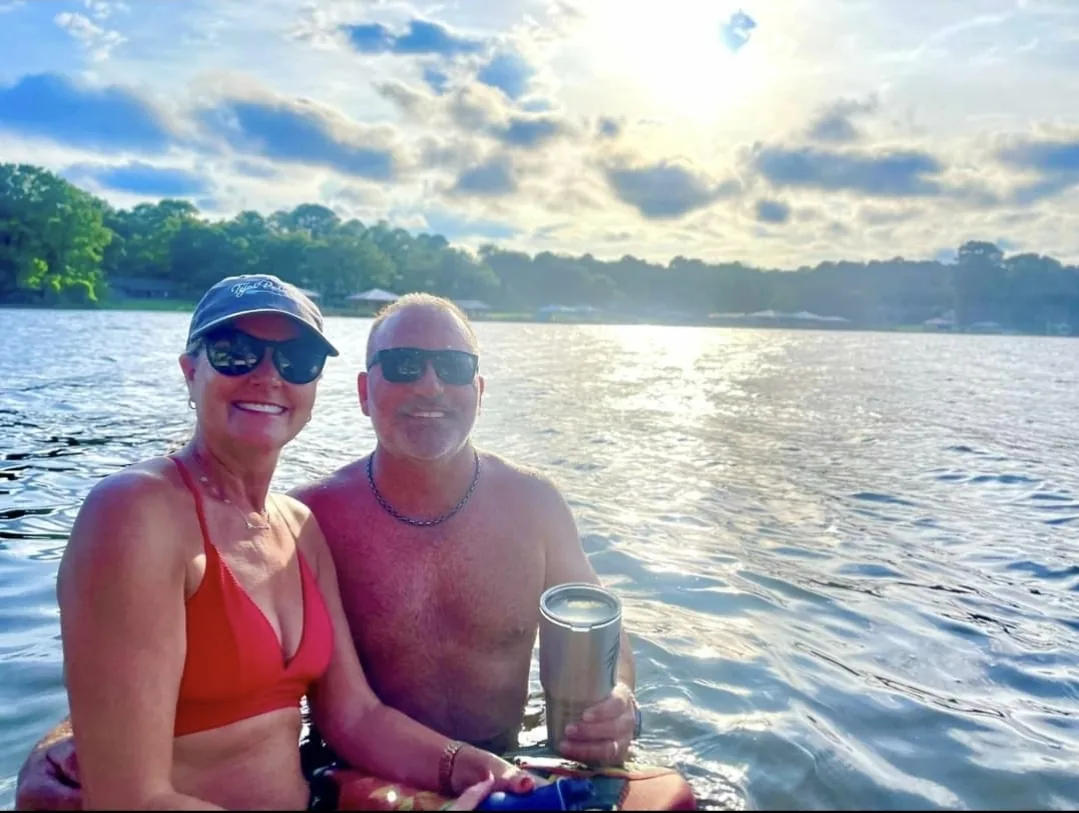 Charlene Hall REALTOR enjoying waterfront living on Lake Palestine East Texas